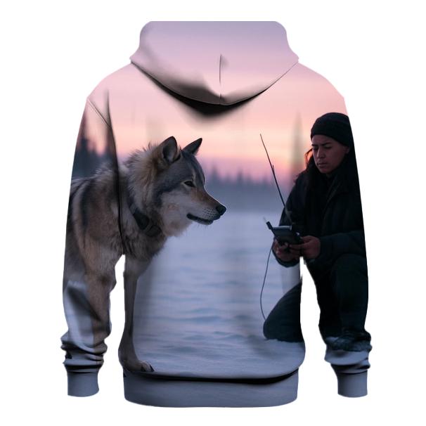 Radio Collar Check At Arctic Twilight lightweight hoodies