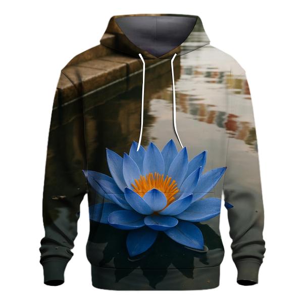 Blue Lotus In Temple Pond With Incense Ash Drift hoodies fashion