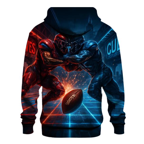 Neon Trainyard Gridiron Clash Braves Versus Cubs hoodie trends