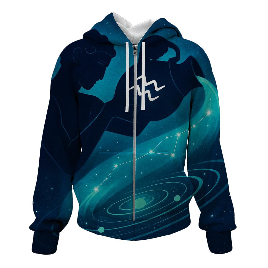 Aquarius Water Bearer Orbit Pour designer hoodies