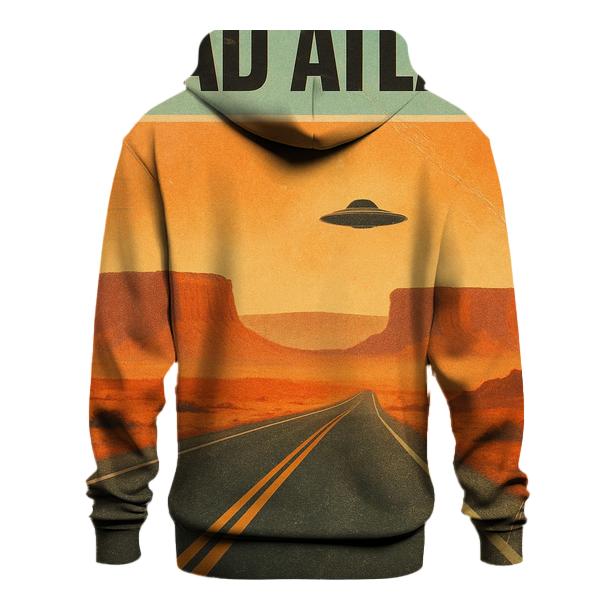Seventies Desert UFO Road Atlas Cover hoodie styles