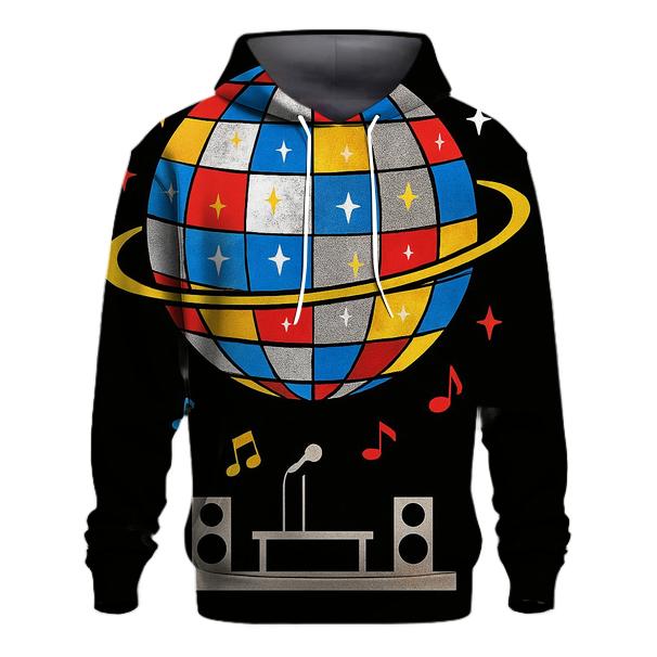 Disco Planet Reflections pullover hoodies
