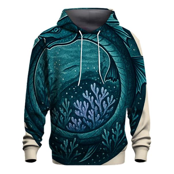 Aurora Reef Ouroboros heavyweight hoodies