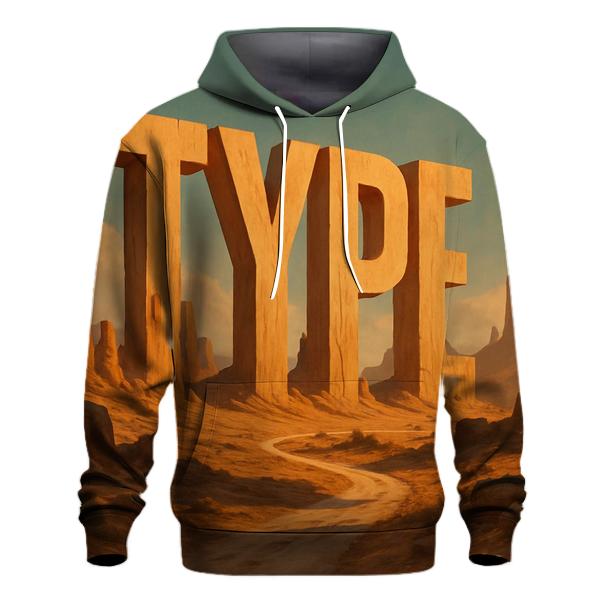 Desert Monolith Typeface Study hoodie trends