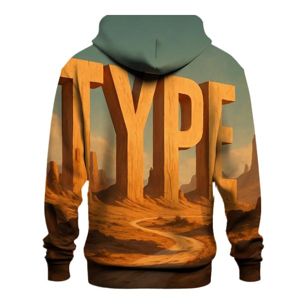 Desert Monolith Typeface Study hoodie trends
