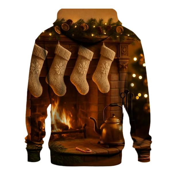 Sugarplum Hearthside Stockings And Silent Snow embroidered hoodies