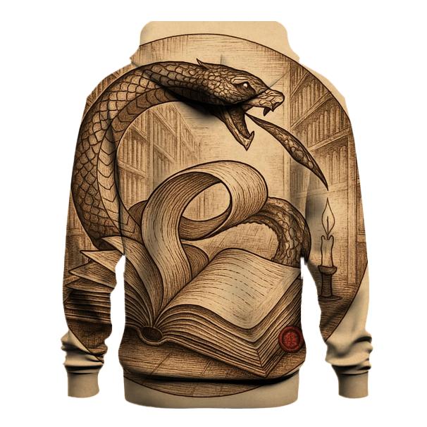 Library Of Rewound Pages Ouroboros designer hoodies