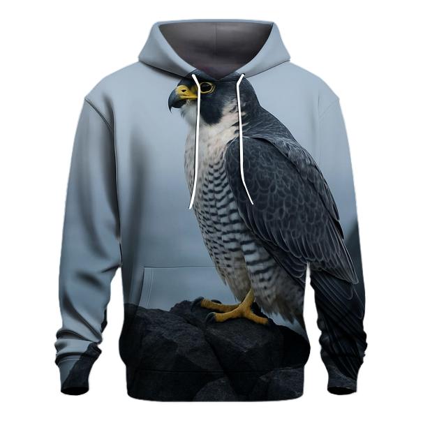 Basalt Perch Sentinel Peregrine Falcon custom hoodies