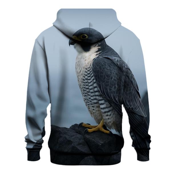 Basalt Perch Sentinel Peregrine Falcon custom hoodies