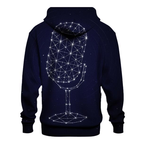 Microphone Constellation Bloom printed hoodies
