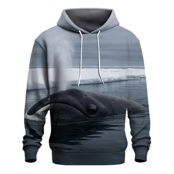 Ice Edge Breath Bowhead Whale designer hoodies