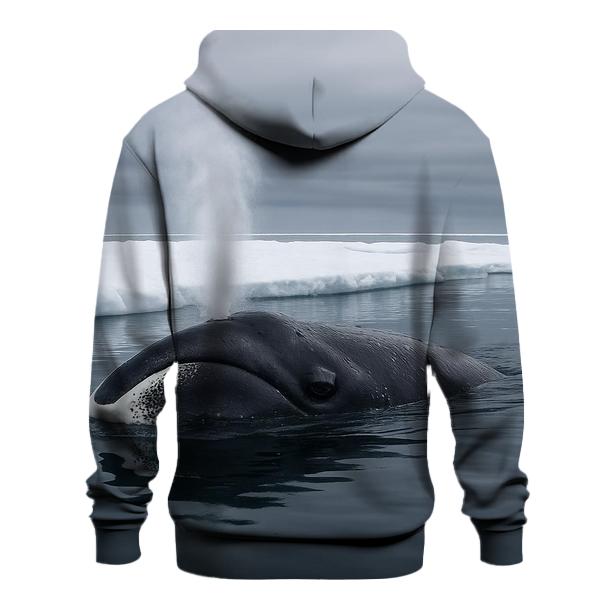 Ice Edge Breath Bowhead Whale designer hoodies