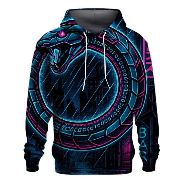 Neon Alley Ouroboros Circuit hoodie styles
