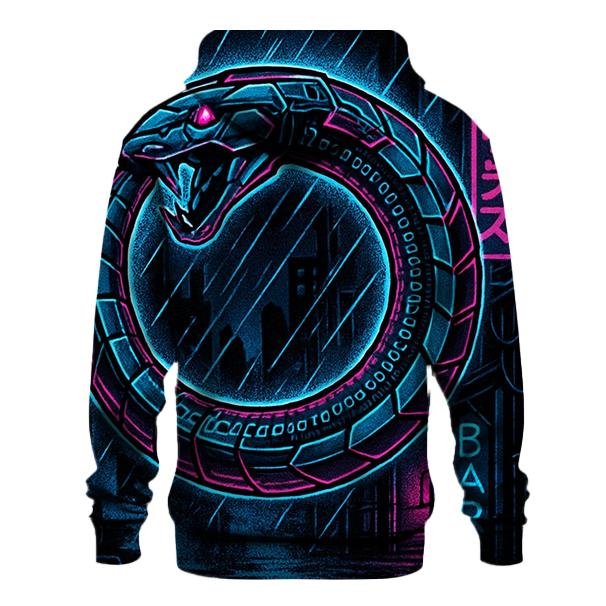 Neon Alley Ouroboros Circuit hoodie styles