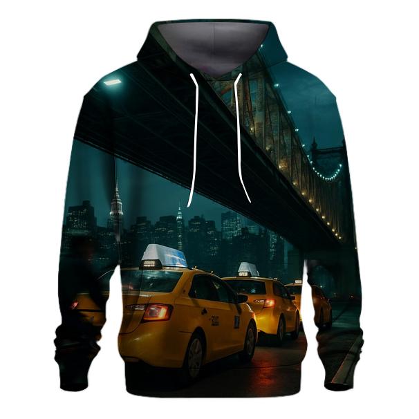 Night Shift Taxi Queue Under The Queensboro Bridge lightweight hoodies