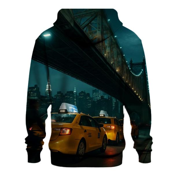 Night Shift Taxi Queue Under The Queensboro Bridge lightweight hoodies