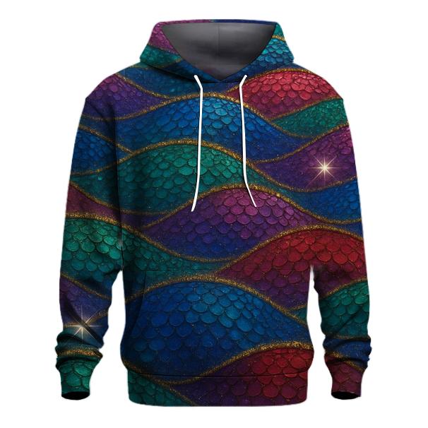 Sequin Wave Tides graphic hoodies