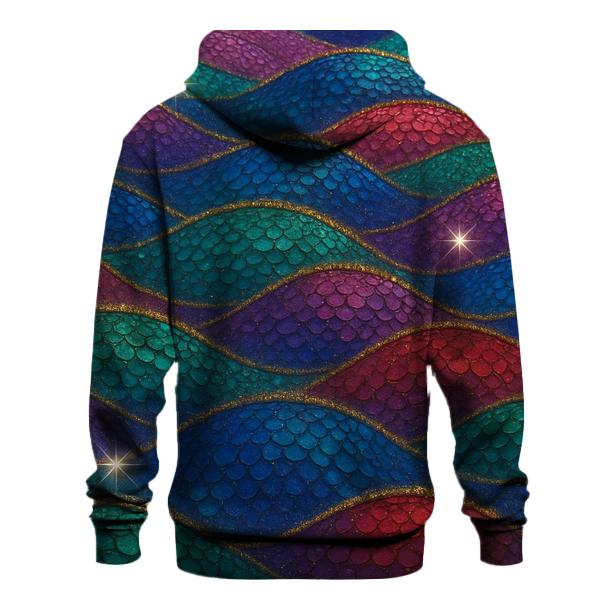 Sequin Wave Tides graphic hoodies
