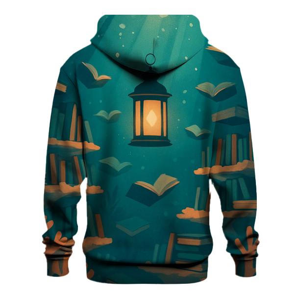 Underwater Lantern Library Scene hoodie designs