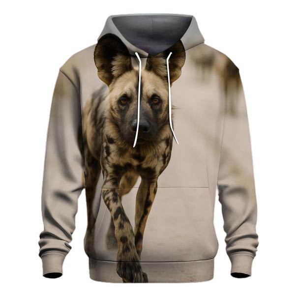 Savanna Dust Pause African Wild Dog printed hoodies