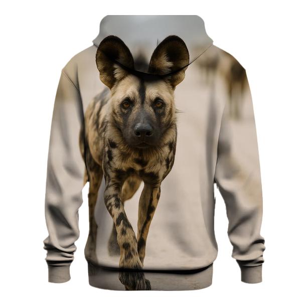 Savanna Dust Pause African Wild Dog printed hoodies