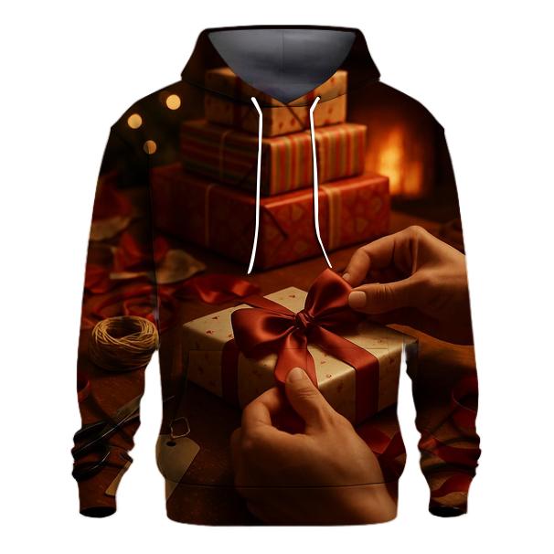 Wrapping Table Chaos In Soft Firelight hoodie designs