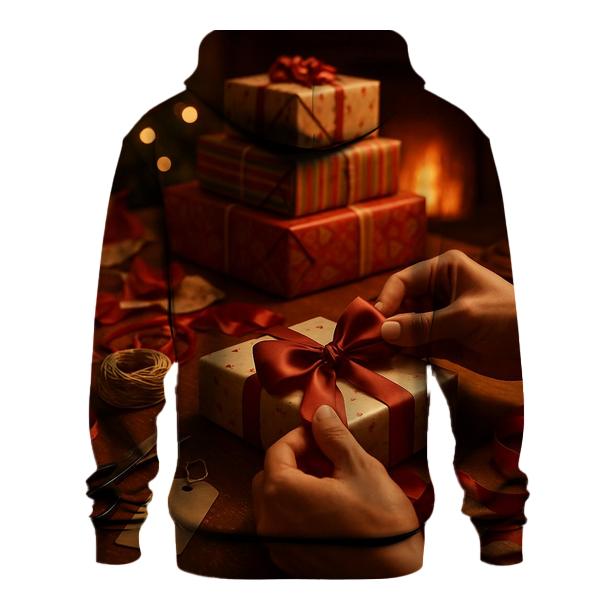 Wrapping Table Chaos In Soft Firelight hoodie designs
