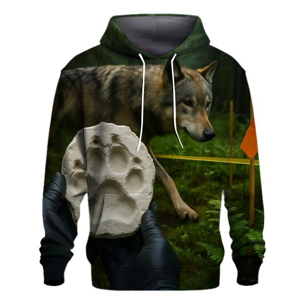 Forest Regeneration Plot With Wolf Track Cast custom hoodies