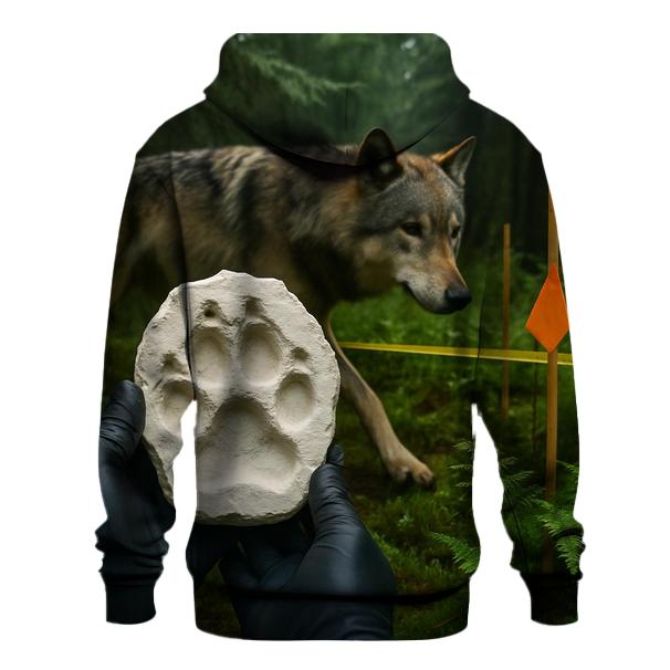 Forest Regeneration Plot With Wolf Track Cast custom hoodies