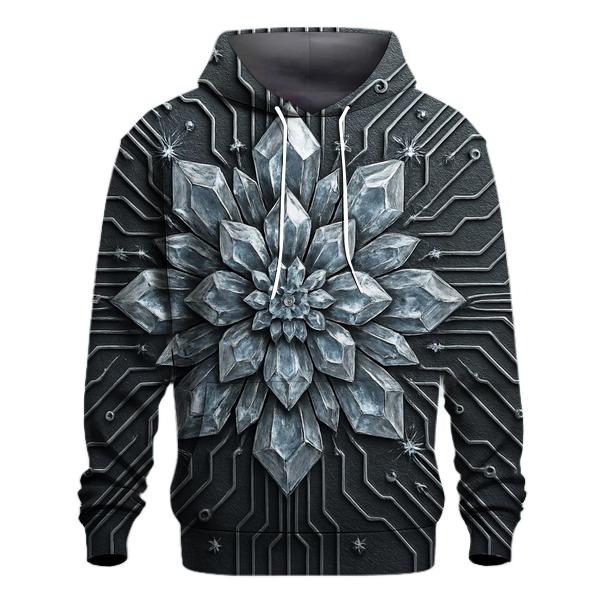 Crystal Circuit Bloom heavyweight hoodies