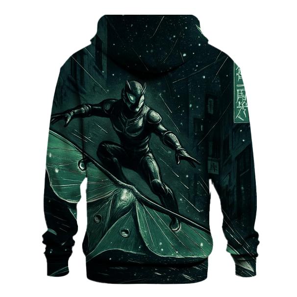 Shattered Mirror Moth Rider graphic hoodies