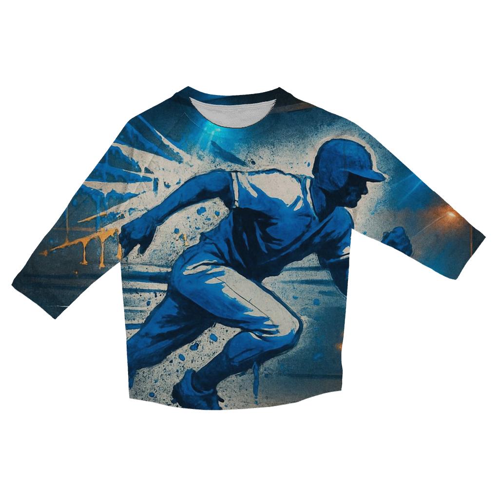 Graffiti Baseline Rush fashion 3/4 sleeve shirts