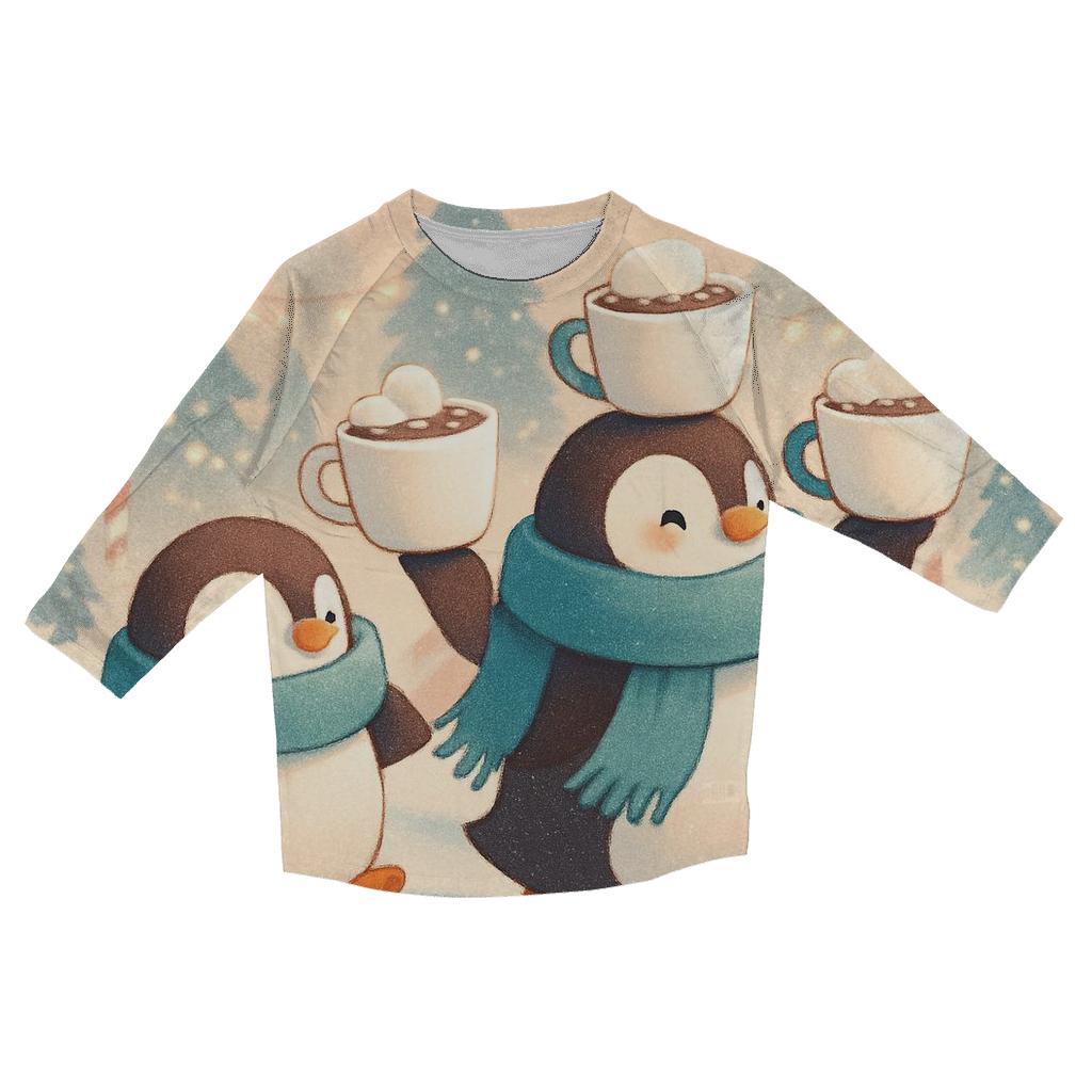 Penguin Cocoa Parade personalized 3/4 sleeve tees