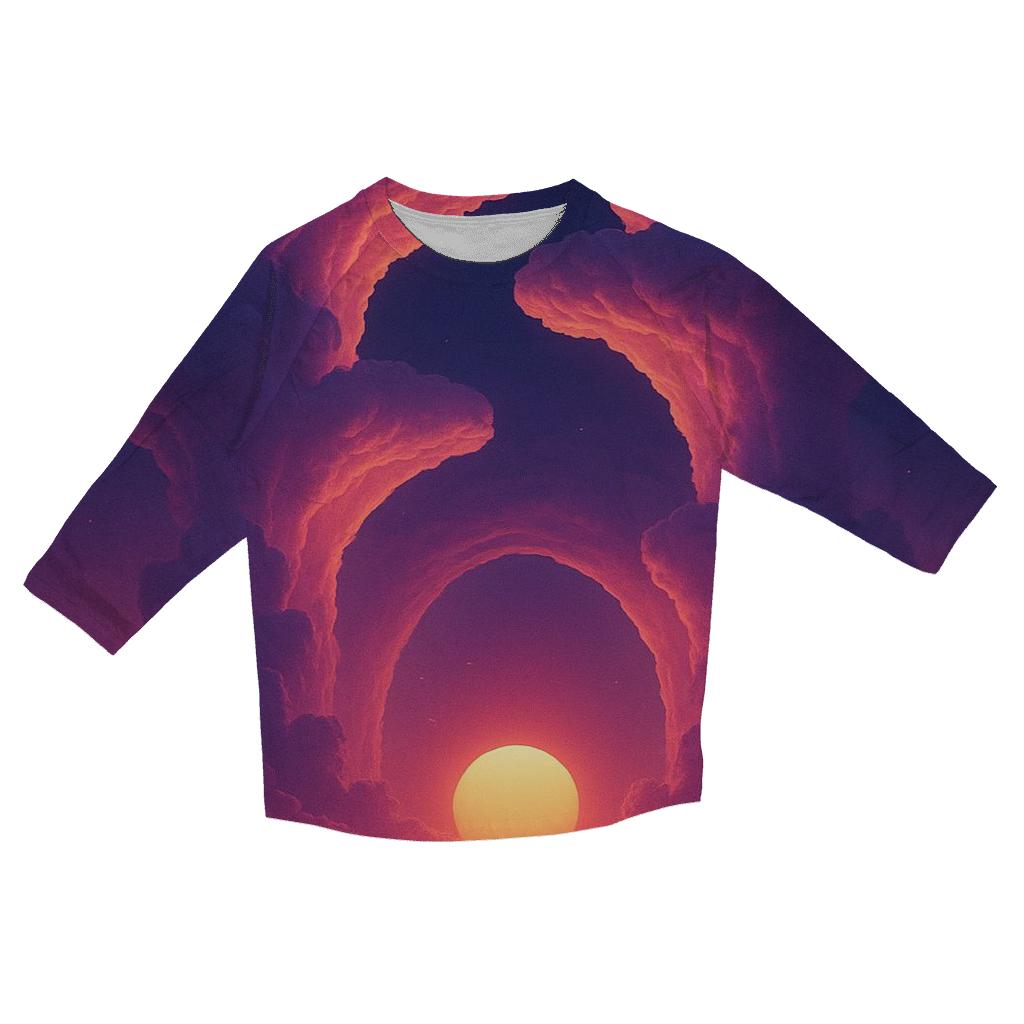 Cloud Cathedral Sundown stylish quarter sleeve tops