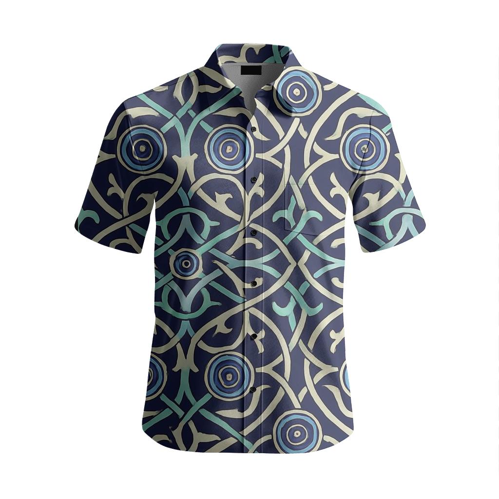 Cosmic Arabesque Garden Of Orbits branded embroidered shirts