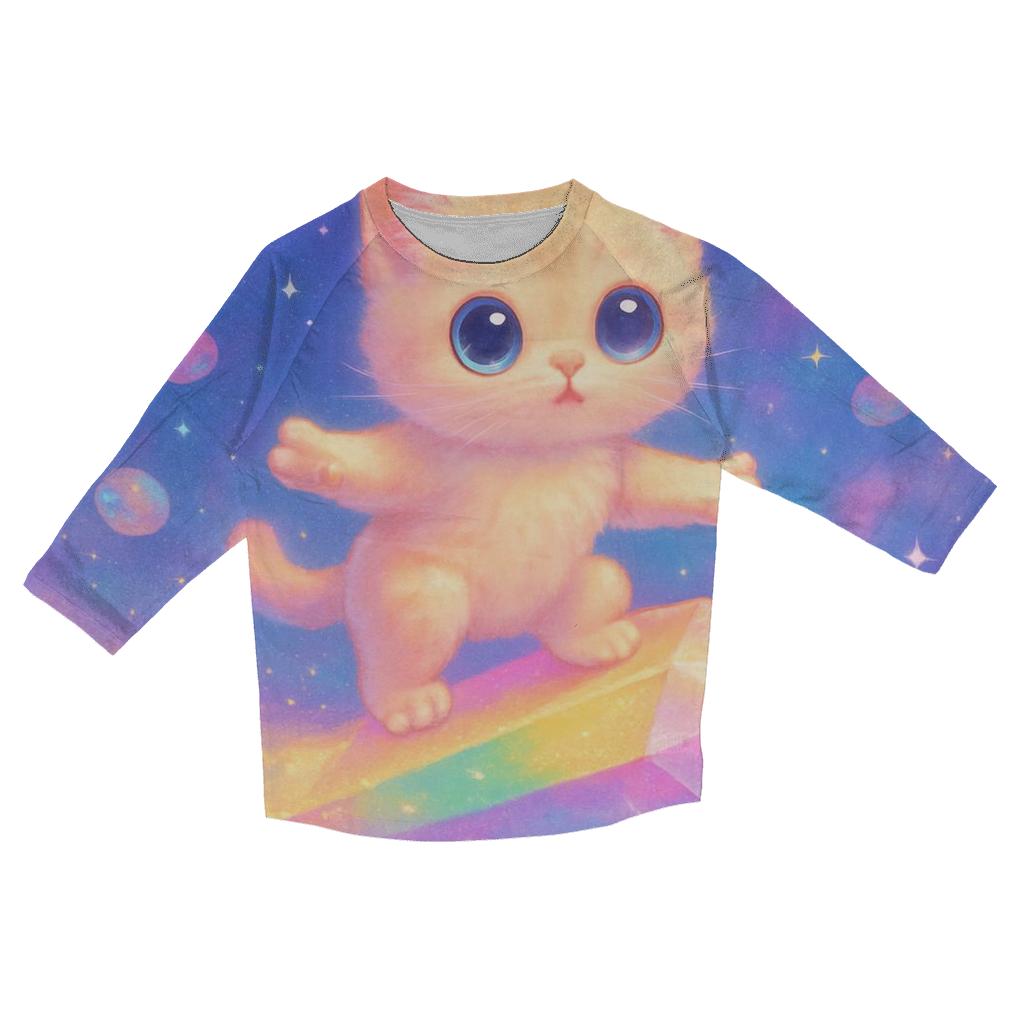 Candy Comet Kitten Ride custom 3/4 sleeve shirts