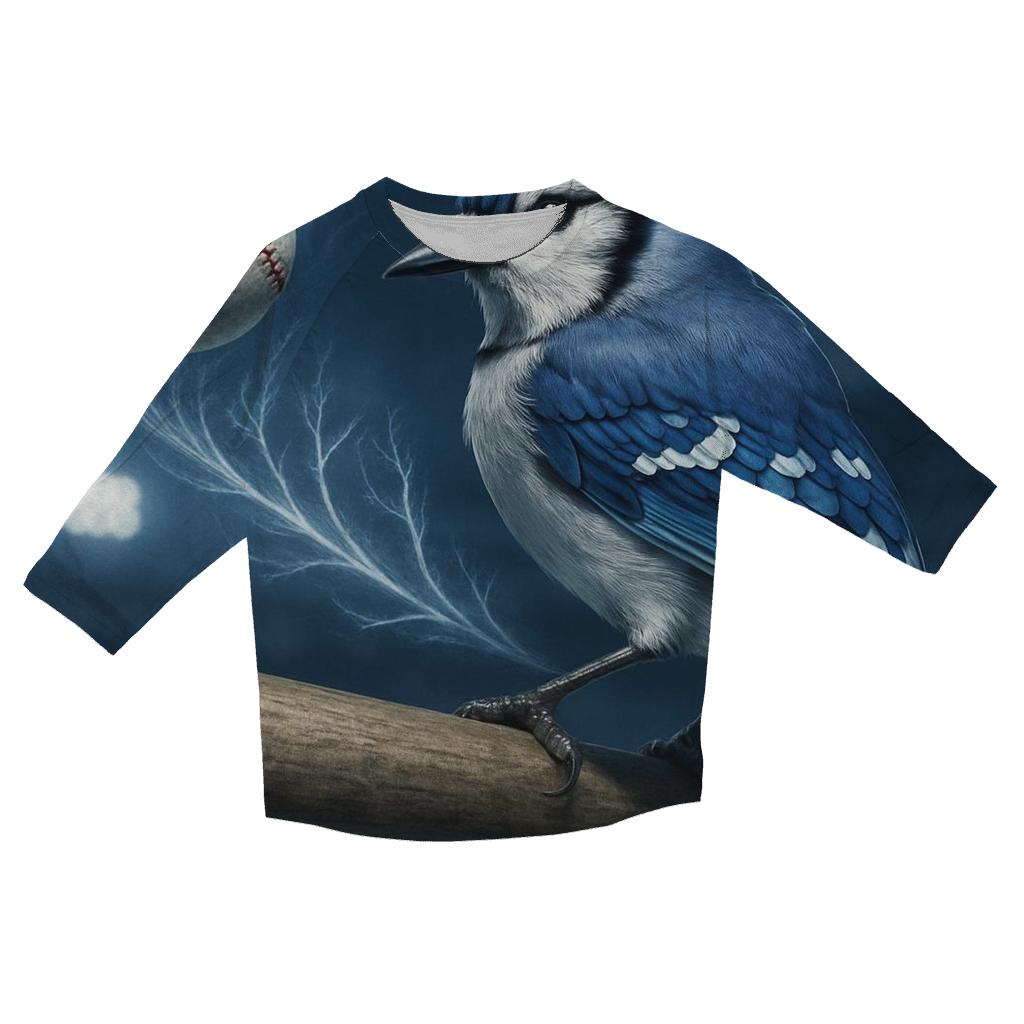 Blue Jays Ice Vein Curveball stylish quarter sleeve tops