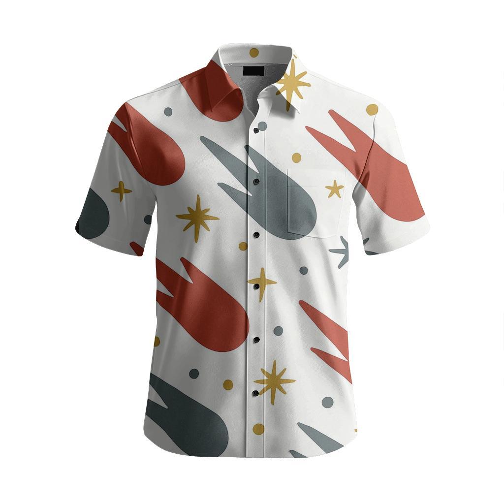 Meteor Shower Block Print Scatter premium embroidered apparel