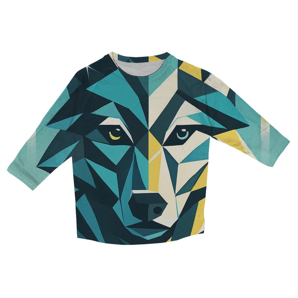 Prism Totem Skywolf fashion 3/4 sleeve shirts