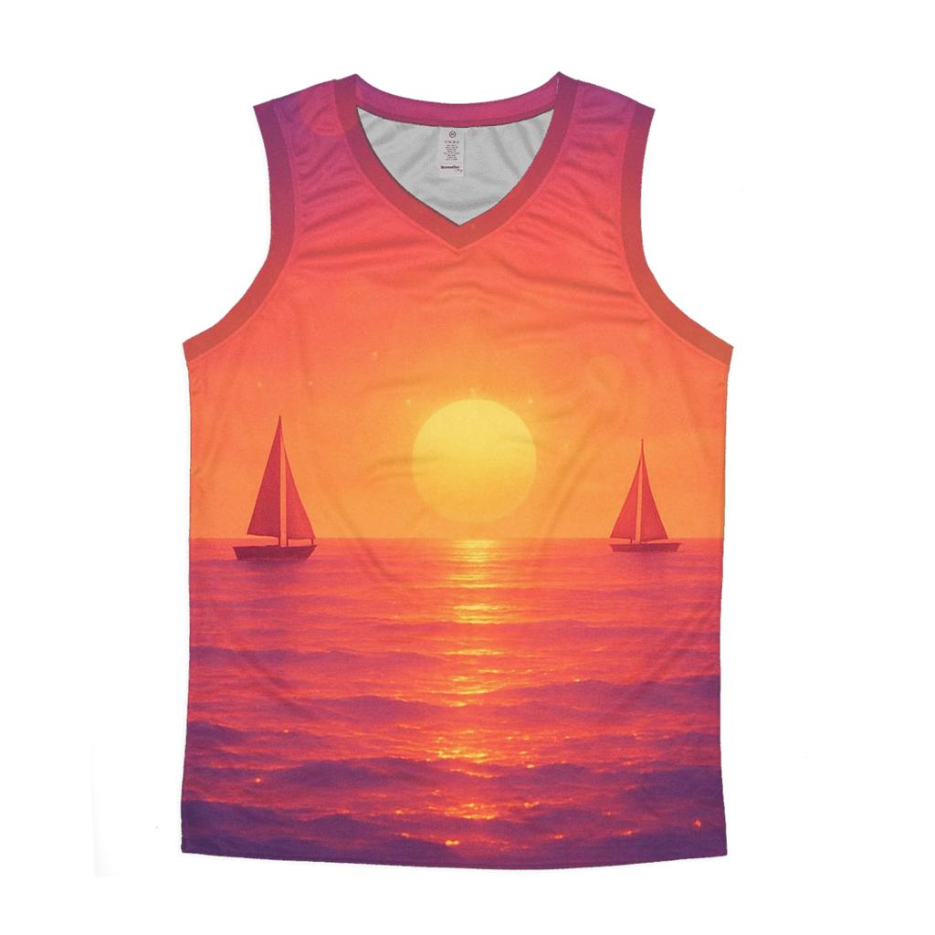 Ember Tide Horizon personalized athletic tanks