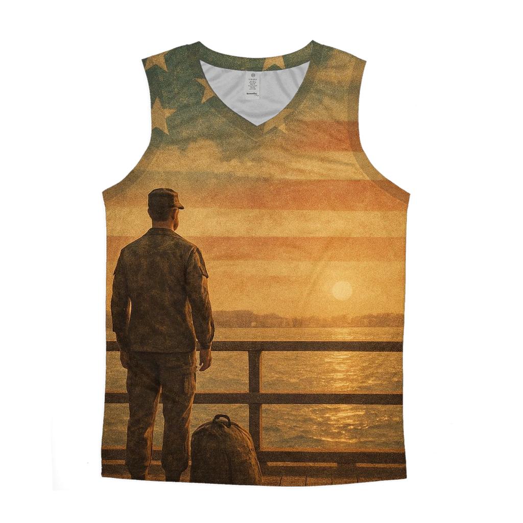 Harbor Homecoming Under The Painted Flag Sky custom tank tops