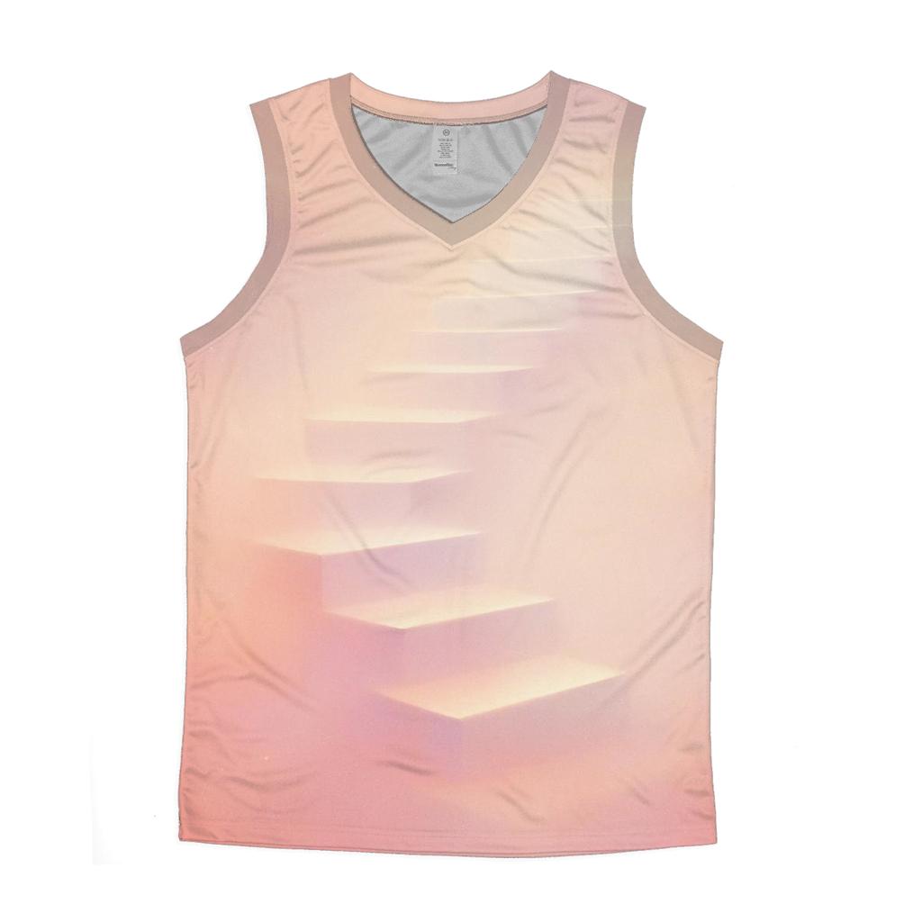 Pastel Mirage Stairway personalized athletic tanks