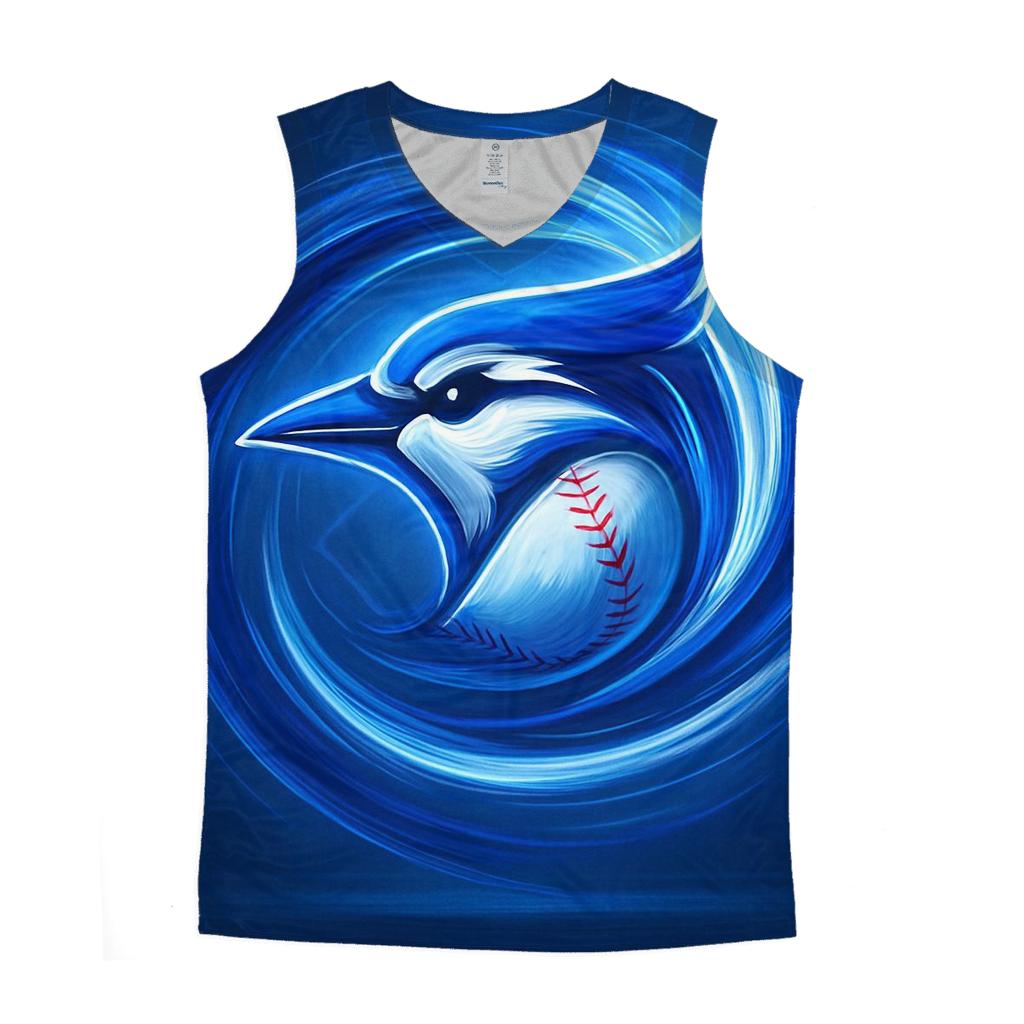 Wind Tunnel Rally Blue Jays Finish casual summer tank tops