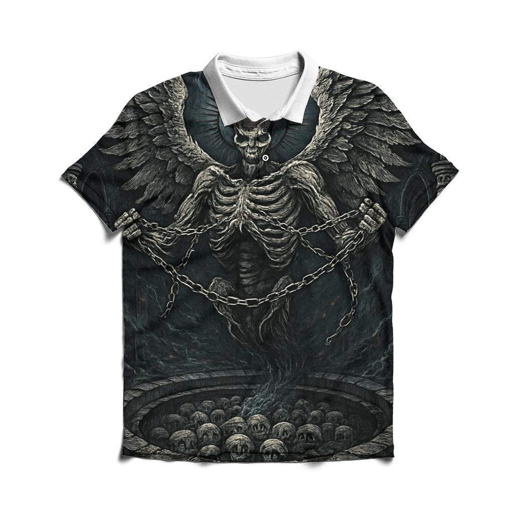 The Ossuary Seraph Unchained custom polo shirts