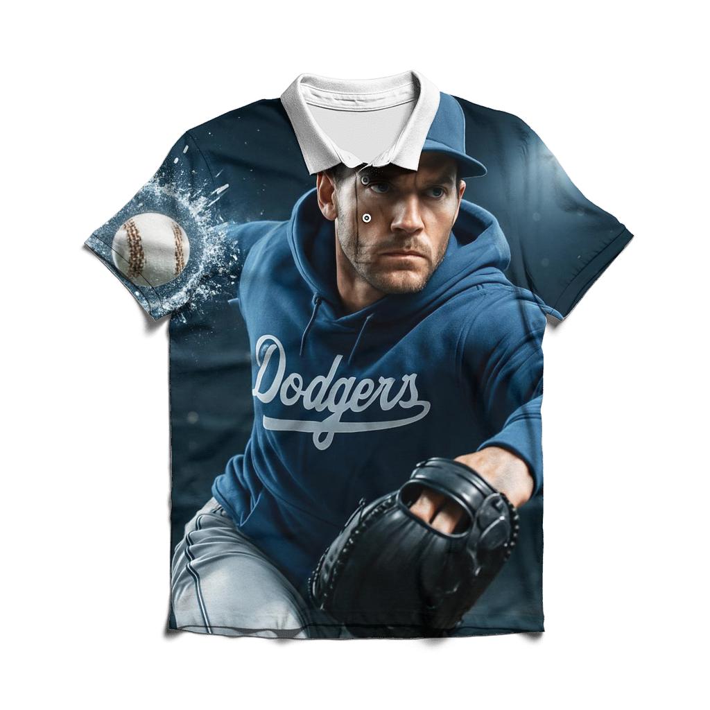 Chrome Pitcher Time Freeze personalized polo shirts