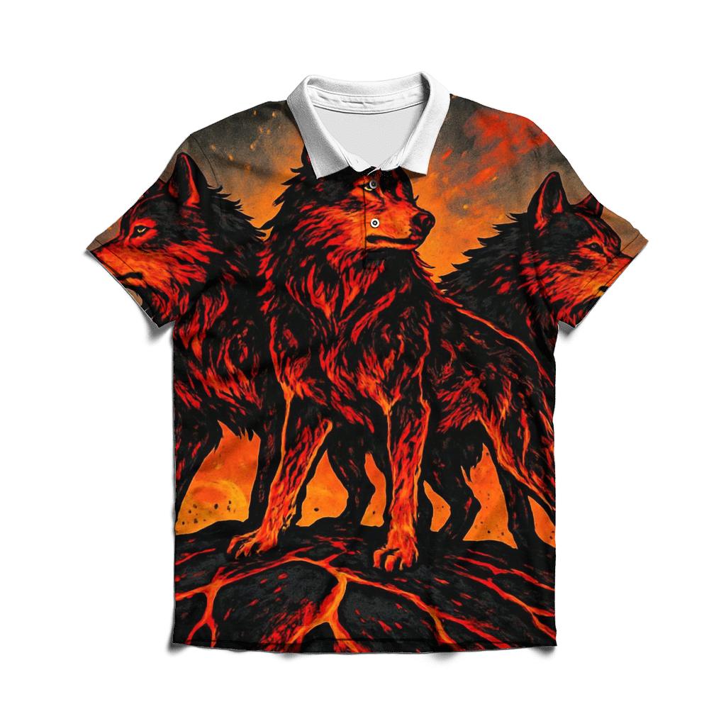 Volcanic Rift Emberpack custom polo shirts