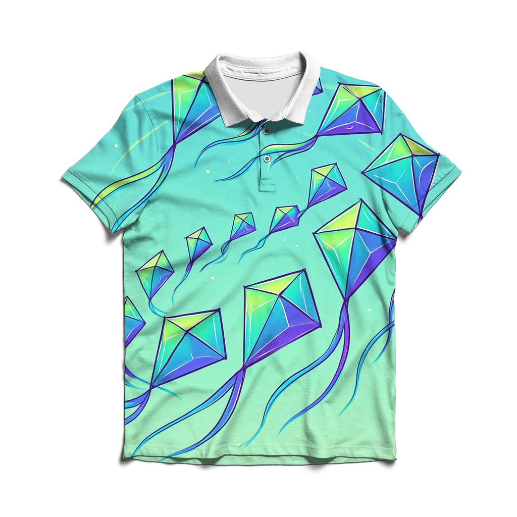 Electro Prism Kite Swarm classic pique polos