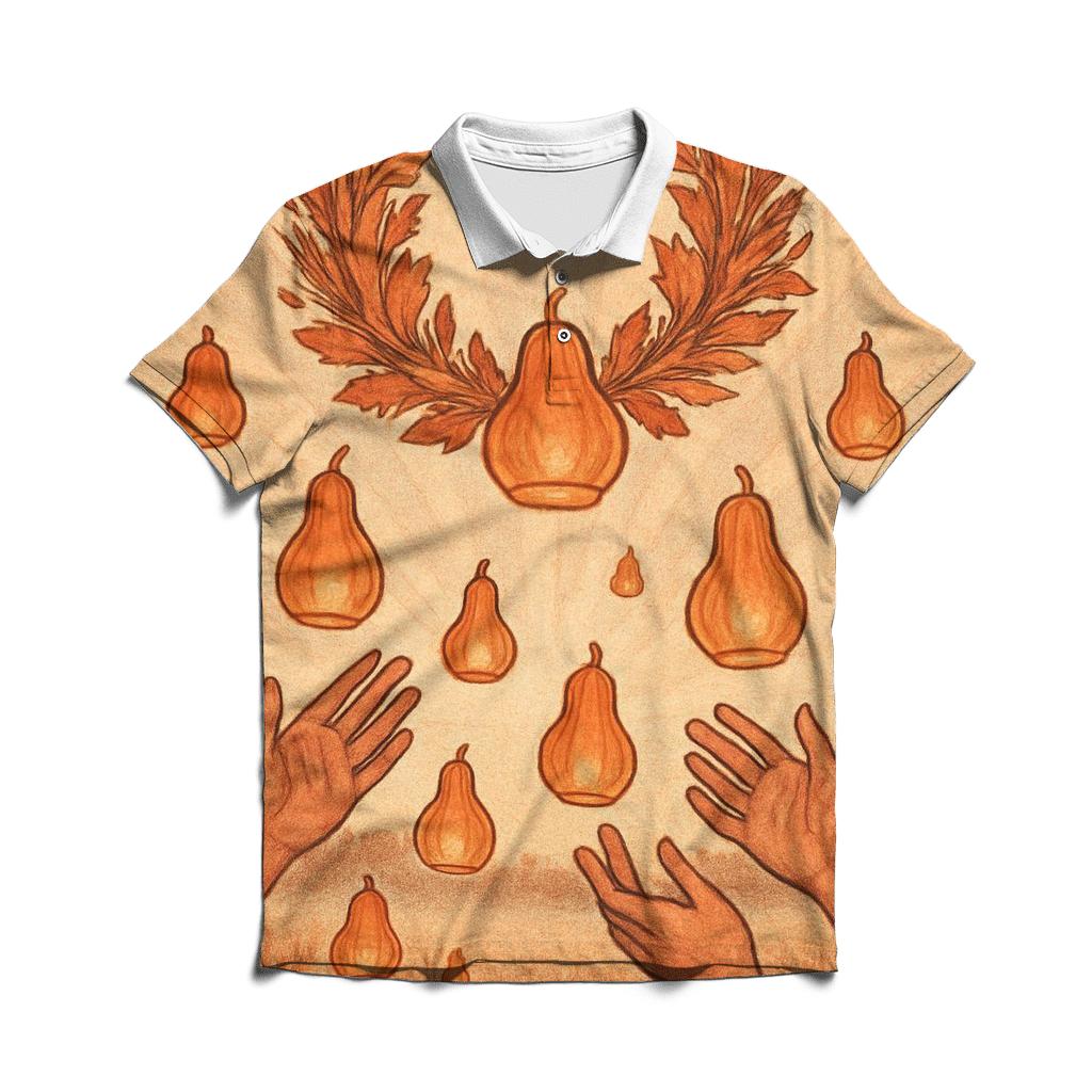 Harvest Wreath Sky Lanterns personalized polo shirts