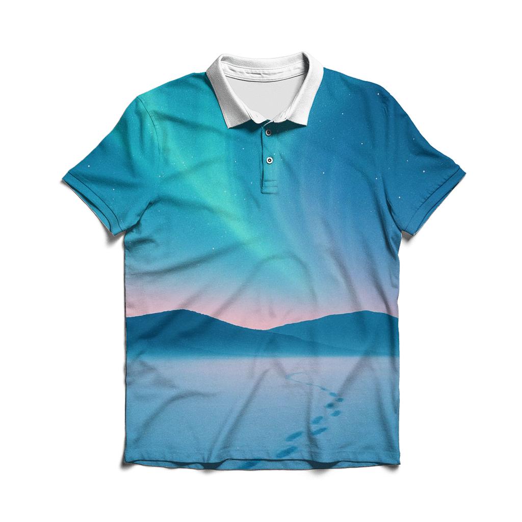 Aurora Dusk Snowfield classic pique polos