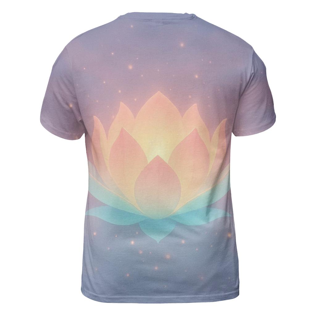 Chromatic Lantern Bloom statement graphic shirts